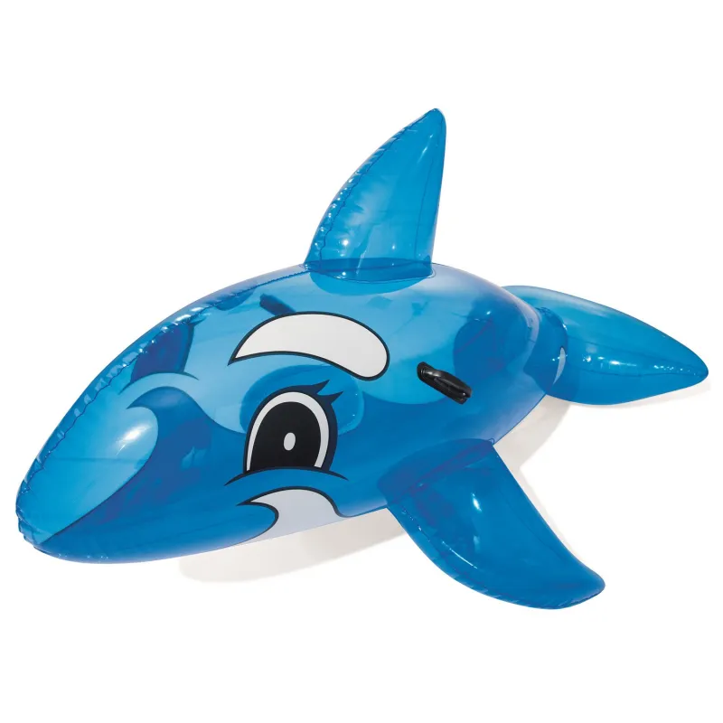 Blue inflatable whale toy 157 x 94 cm for water play