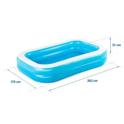 Inflatable pool for garden or terrace use
