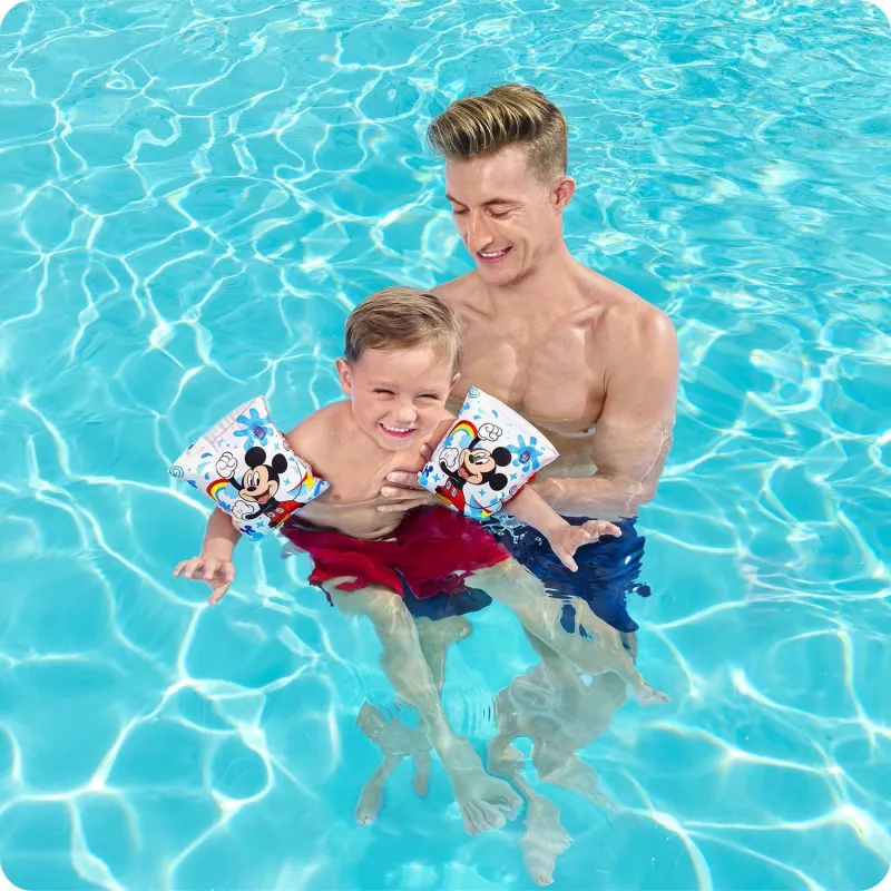 Mickey swim armbands, excellent for teaching young children to swim