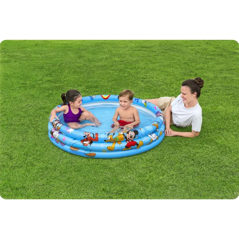 Colorful inflatable pool, perfect for the garden or beach