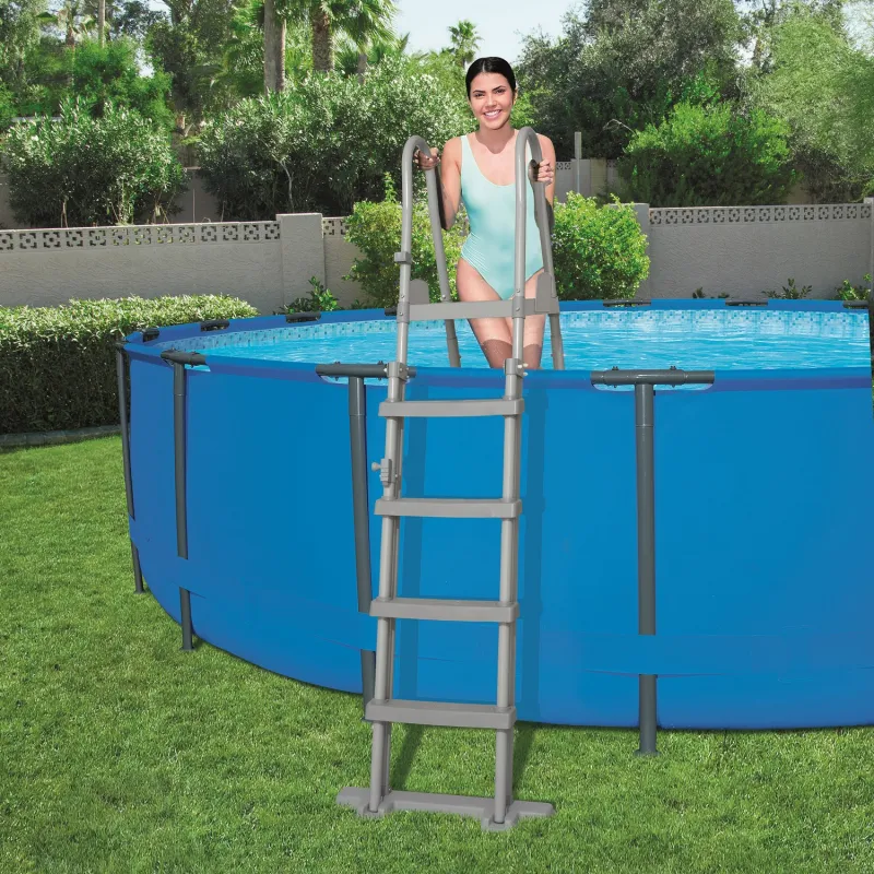 Multifunctional 132 cm pool ladder for easy climbing and descending