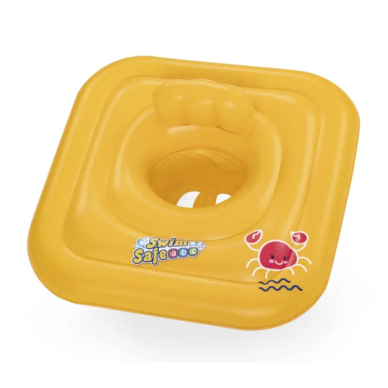 Swimming trainer ring with comfortable seat, designed for kids