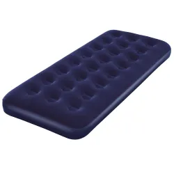 Blue inflatable airbed, perfect for outdoor use or vacations