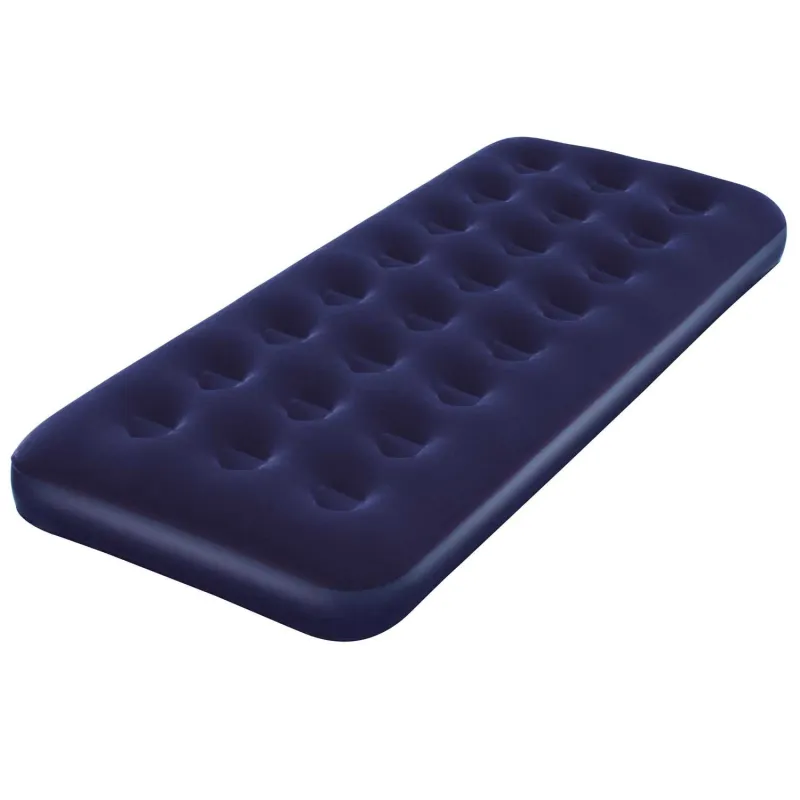 Blue inflatable airbed, perfect for outdoor use or vacations