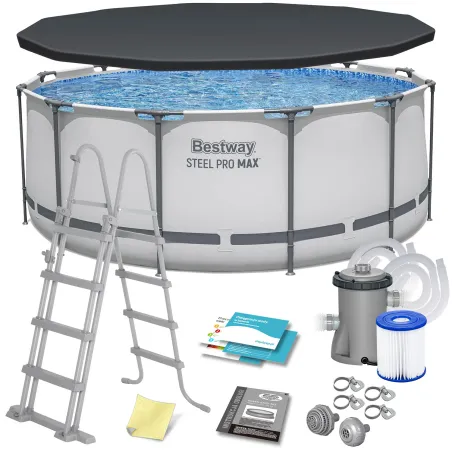 6-in-1 garden pool 366 x 122 cm, sturdy PVC material for outdoor fun