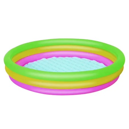 Rainbow inflatable pool 152 x 30 cm, perfect for summer fun in the garden