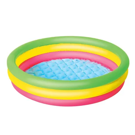 Colorful inflatable pool 102 x 25 cm, perfect for garden fun