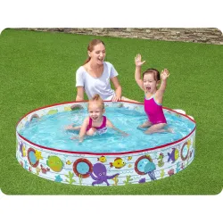Colorful kids pool featuring fish 152 x 25 cm Bestway 55029