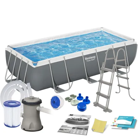 11-in-1 frame pool 404 x 201 x 100 cm, durable garden pool for family fun