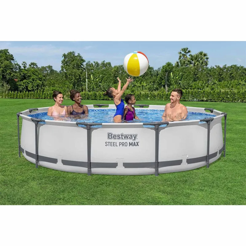 366 x 76 cm frame pool, blue color, perfect for garden use