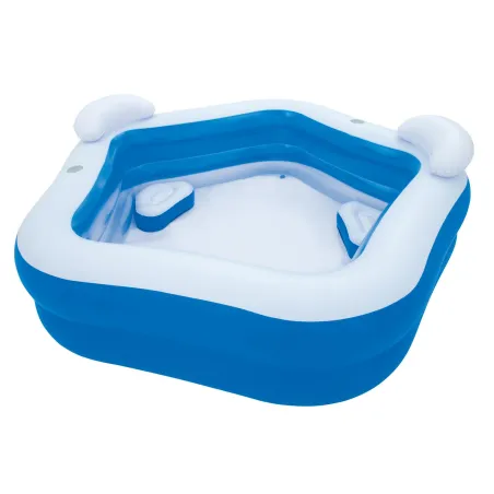 Inflatable pentagon pool 213 x 207 x 69 cm, perfect for summer fun
