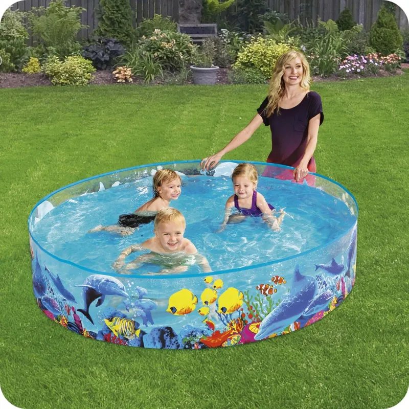 Durable garden pool made from strong material, resistant to damage