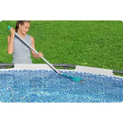 Bestway 58770 pool vacuum with powerful motor and ergonomic design for easy cleaning