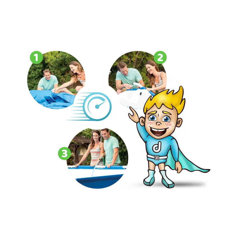 Perfect frame pool 305 x 76 cm for children's garden fun