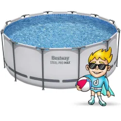 Modern garden frame pool 366 x 122 cm for summer fun