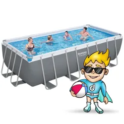 Large garden frame pool, 488 x 244 x 122 cm, 17in1 Bestway 56670