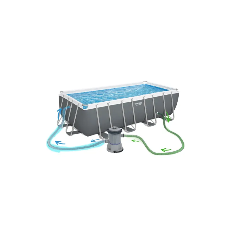 Frame pool for relaxation in the garden, 488 x 244 x 122 cm, 17in1 Bestway 56670