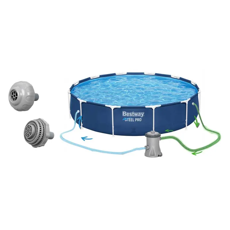 Durable 366 x 76 cm frame pool for summer enjoyment