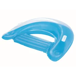 Green inflatable bean bag for water, perfect for garden relaxation