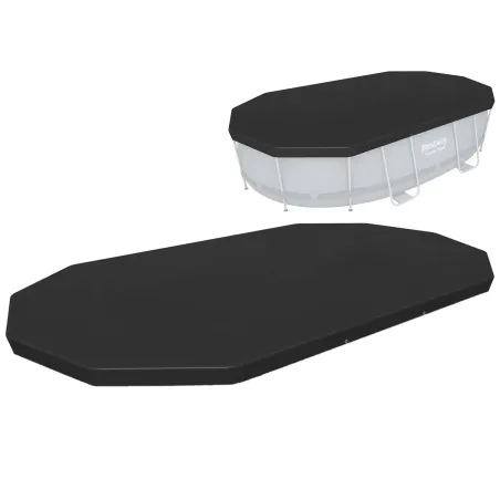 Bestway 58425 Pool Cover for Oval Frame Pool 427 x 250 cm, durable weather-resistant material