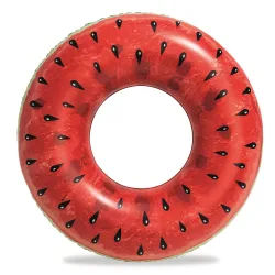 Vibrant swimming ring, perfect for pool or beach fun