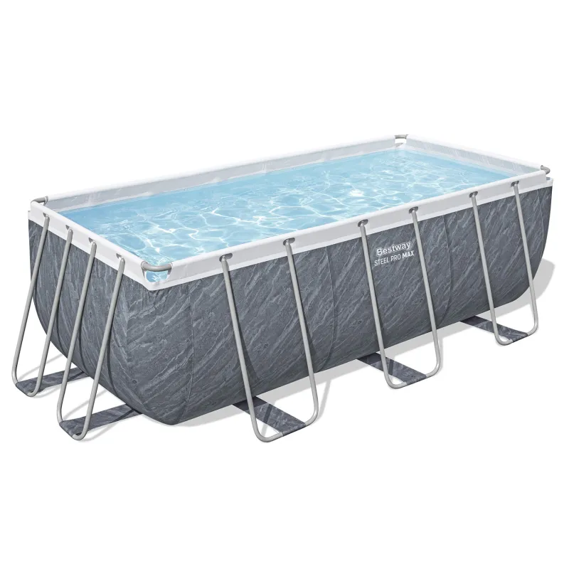 Blue garden frame pool, great for summer fun and relaxation