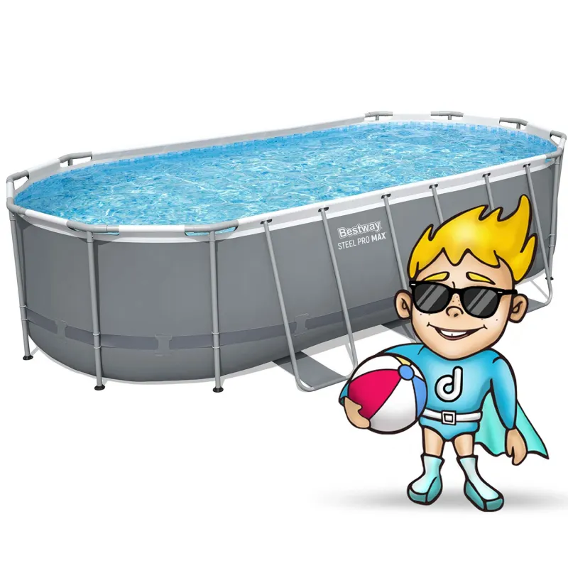 Heated garden frame pool 549 x 274 x 122 cm, perfect for summer days