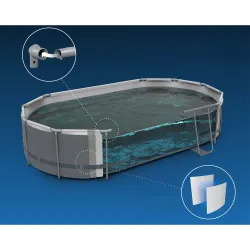 Durable garden frame pool 549 x 274 x 122 cm, perfect for outdoor use