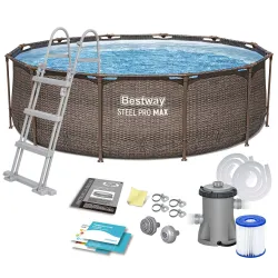 10-in-1 garden frame pool 366 x 100 cm for outdoor fun