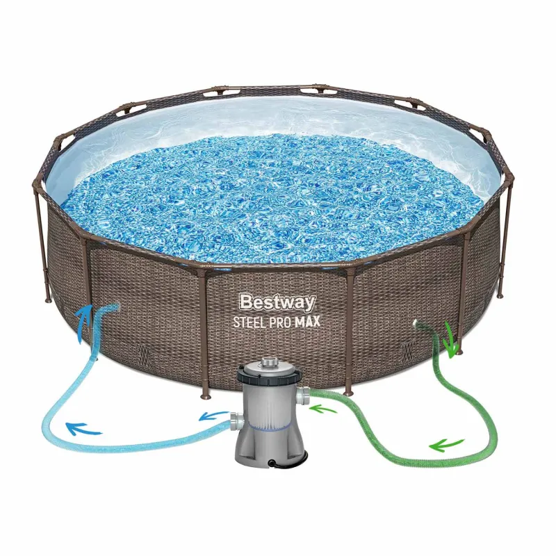 Perfect garden pool for summer days 366 x 100 cm