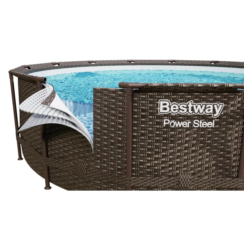 Family-friendly frame pool 366 x 100 cm for all ages