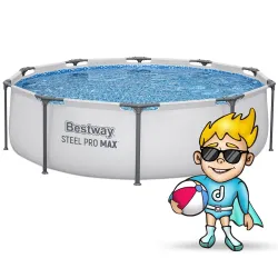 Outdoor frame pool 305 x 76 cm, perfect for summer fun