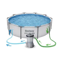 Perfect for garden play, 305 x 76 cm frame pool