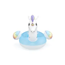 Inflatable unicorn 155 x 119 cm, great fun for kids in the garden