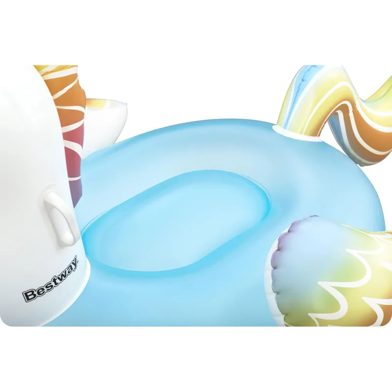 Inflatable unicorn 155 x 119 cm, perfect for summer water play