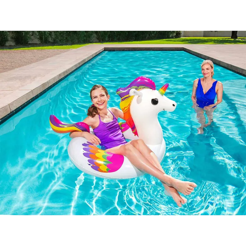 Colourful unicorn swimming ring for kids