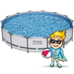 Stylish garden frame pool 427 x 84 cm, perfect for relaxing in your backyard