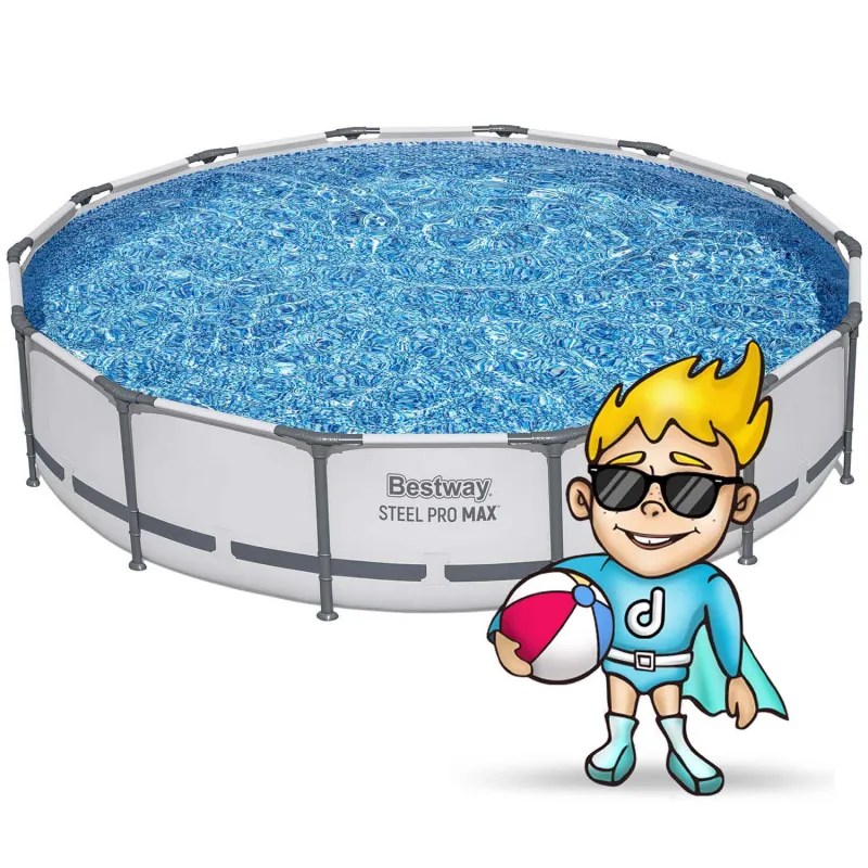 Stylish garden frame pool 427 x 84 cm, perfect for relaxing in your backyard