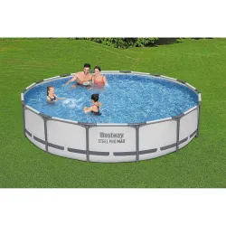 Garden frame pool 427 x 84 cm, perfect for relaxing during hot summer days