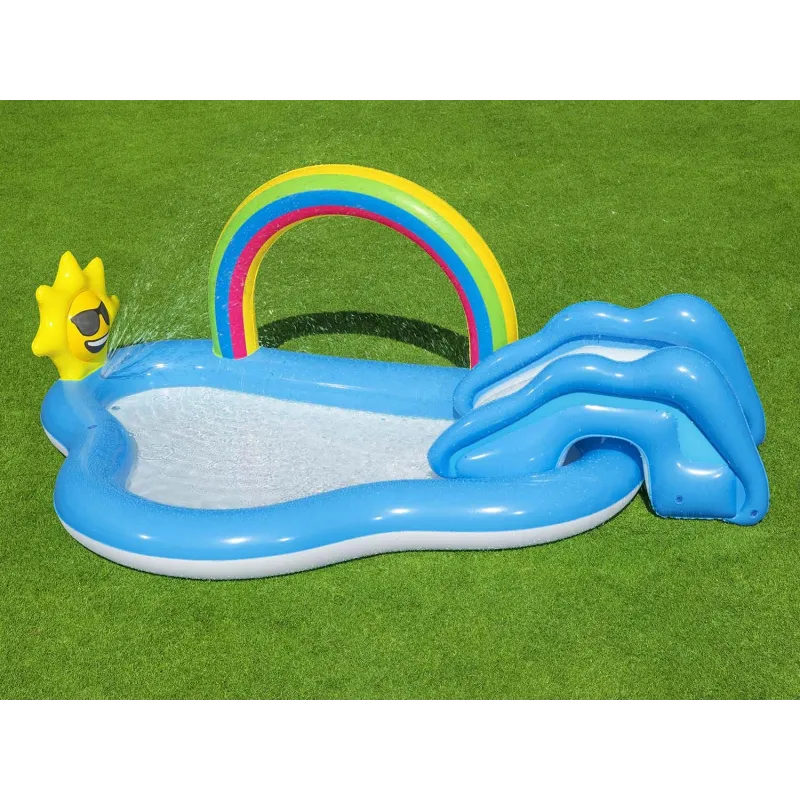 Durable inflatable playhouse made of safe materials for children