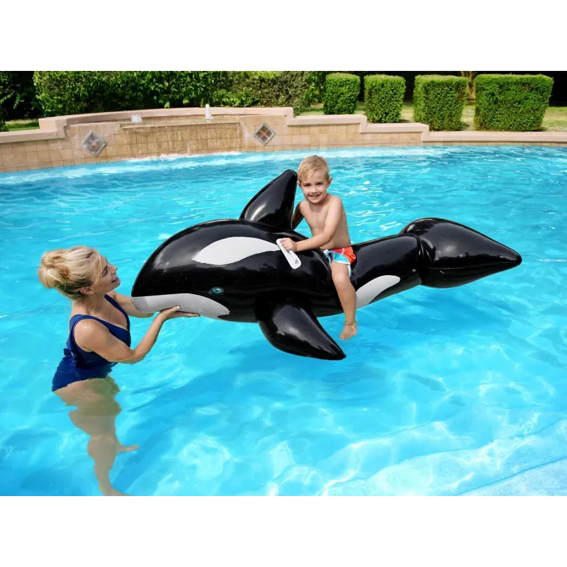 Inflatable orca Jumbo Bestway 41009, colorful water play product for fun