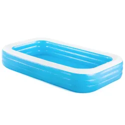 Comfortable inflatable pool that provides joy to kids on hot days