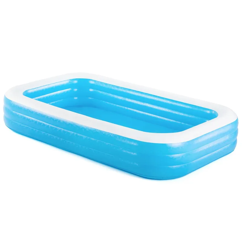 Comfortable inflatable pool that provides joy to kids on hot days