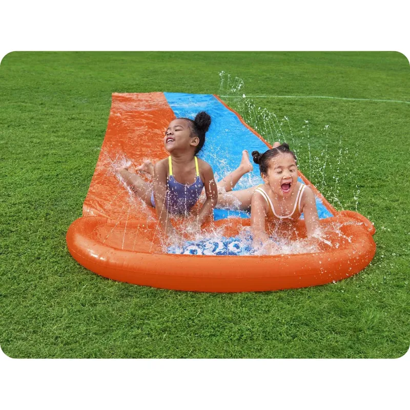 Colorful 2-person water slide, Bestway 52328, perfect for summer days