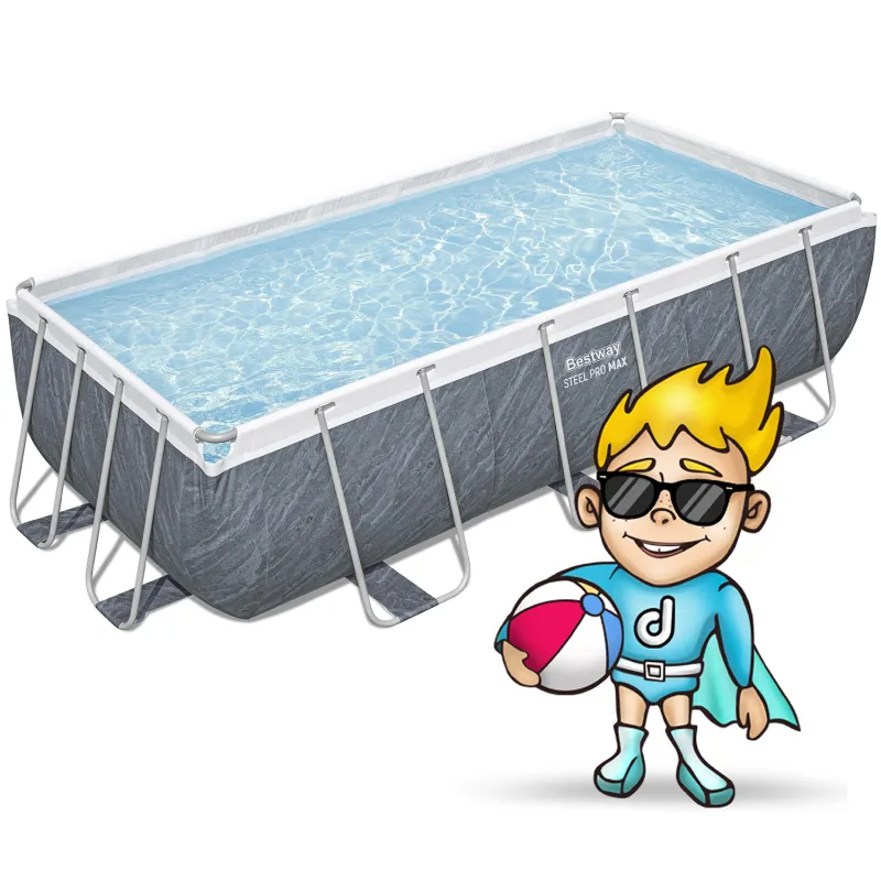 404 x 201 x 100 cm garden frame pool, great for relaxation in your backyard