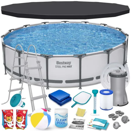 18in1 frame pool 457 x 107 cm, perfect for summer fun in the garden