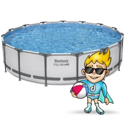 Garden frame pool 457 x 107 cm, perfect for family fun in the sun