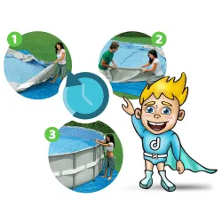 457 x 107 cm frame pool, great for kids' summer fun in the garden