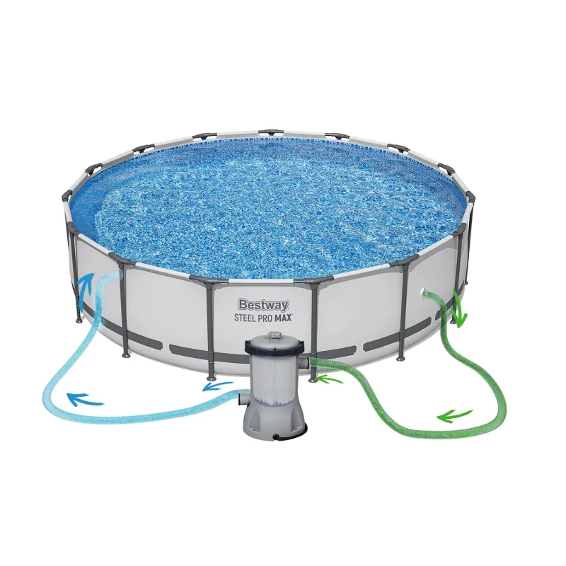 457 x 107 cm frame pool, perfect for relaxing in the garden during summer