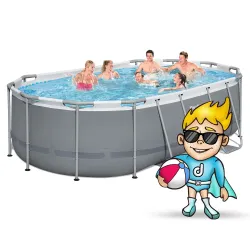 Stylish garden frame pool 427 x 250 x 100 cm 11in1 Bestway 56620